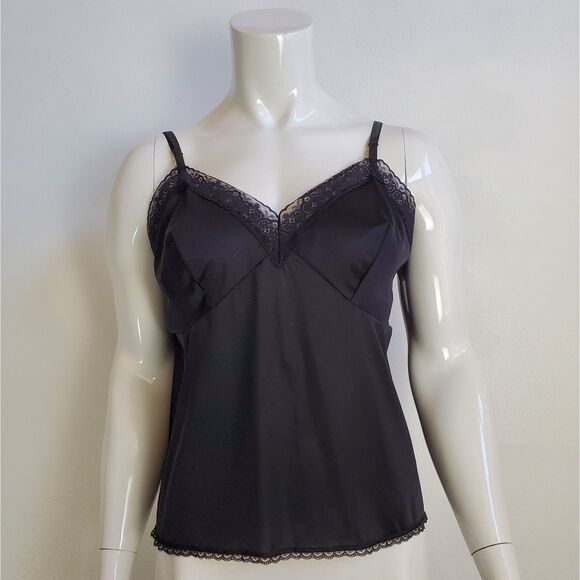 Vintage Vanity Fair Black Slip Camisole - Picture 1 of 6